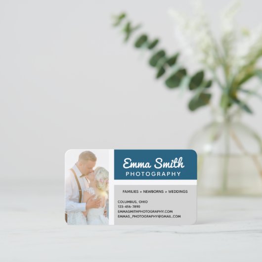 Fotografieren Fotos Ihre Logos Personalisiert hinz Visitenkarte (Stehend Vorderseite)