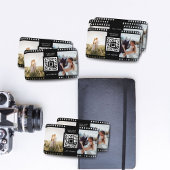 Fotografieren Roll Black White Foto QR Code Visitenkarte