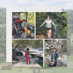 Fotografieren Sie Erinnerungen. Vier-Foto-Montage
