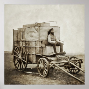 Fotografiewagen des Old West von Roger Fenton Poster