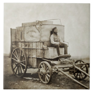 Fotografiewagen von Roger Fenton Photo-Realismus Fliese
