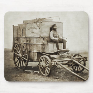 Fotografiewagen von Roger Fenton Photo Realismus Mousepad
