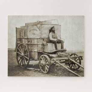 Fotografiewagen von Roger Fenton Photo Realismus Puzzle