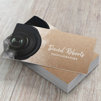 Fotografin Kamera Rustic Kraft Fotografie Visitenkarte
