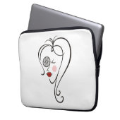 Fotografin Laptopschutzhülle (Vorderseite Links)