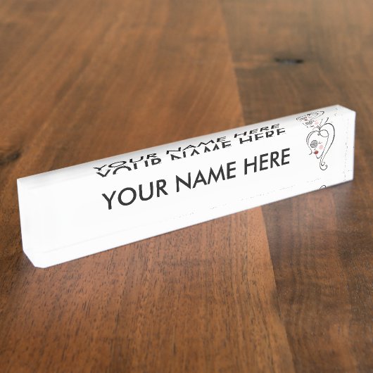 Fotografin Namensplakette (Seite)