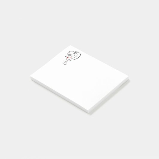 Fotografin Post-it Klebezettel (angewinkelt)