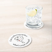 Fotografin Runder Pappuntersetzer (Vor Ort)