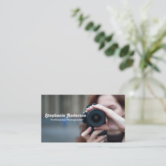 Fotografin Visitenkarte (Stehend Vorderseite)