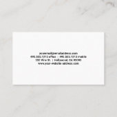 Fotografin Visitenkarte (Rückseite)