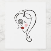 Fotografin Weinetikett (Einzelnes Label)