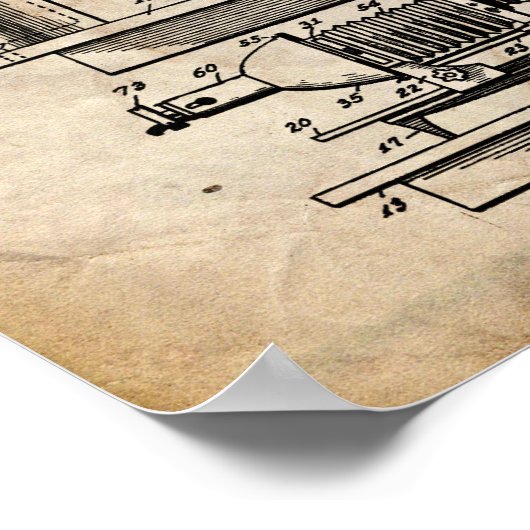Fotografisch erweitertes Patent Poster (Ecke)