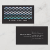 FOTOGRAFISCHE KREISEPATTER IN SCHWARZ (Horizontal) Visitenkarte (Vorne/Hinten)