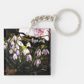 Fotografische Schneeverfahren von River Severn / H Schlüsselanhänger (Rückseite)