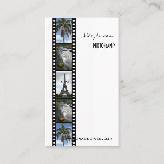 FOTOGRAFISCHE Visitenkarten-Foto-Vorlage Visitenkarte (Vorderseite)