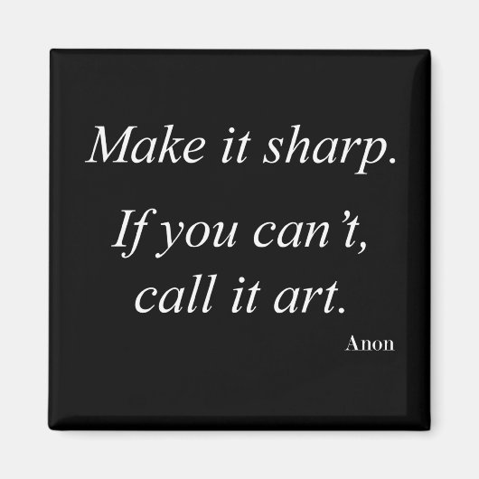 Fotografischer Anführungsmagnet Magnet (Vorne)