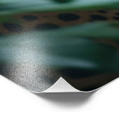 Fotografischer Druckleopard Fotodruck (Ecke)