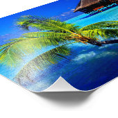 Fotografischer, tropischer Strand Fotodruck (Ecke)