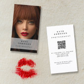 Fotografisches Foto Moderne Social Media QR-Code Visitenkarte