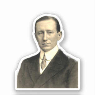 Fotografisches Porträt von Guglielmo Marconi Aufkleber
