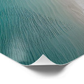 Fotografy Beach Sand Beige Neutral Blue Poster (Ecke)