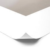 Fotografy Beach Sand Beige Neutral Blue Poster (Ecke)