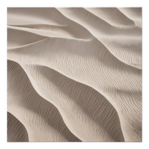 Fotografy Beach Sand Beige Neutral Soft Poster
