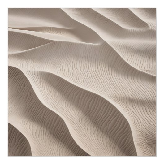 Fotografy Beach Sand Beige Neutral Soft Poster (Vorderseite)