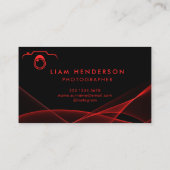 Fotografy Business Cards Stilvolle Fotografen Visitenkarte (Rückseite)