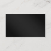 Fotografy Cutout - Schwarz Visitenkarte (Rückseite)
