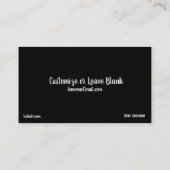 Fotografy Desert Mountain Sunset Business Card Visitenkarte (Rückseite)