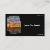 Fotografy Desert Sunset Business Card Visitenkarte (Vorderseite)