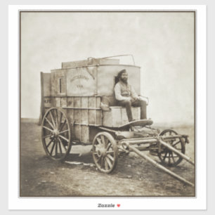 Fotografy Wagon Roger Fenton Foto Realism Aufkleber