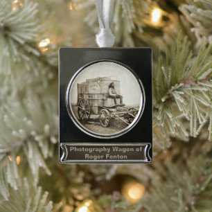Fotografy Wagon Roger Fenton Foto Realism Banner-Ornament Silber