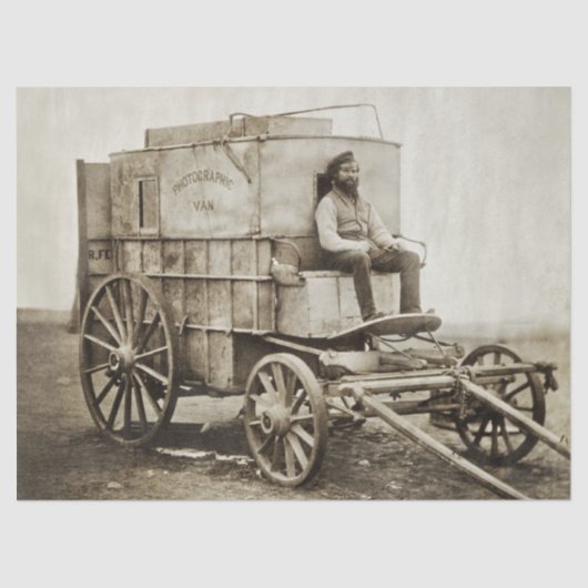 Fotografy Wagon Roger Fenton Foto Realism Seidenpapier (Vorderseite)