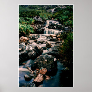 Fotografy WATERFALL STONS + Ihre Ideen Poster