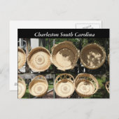 Fotografy Woven Baskets, Charleston SC Postkarte (Vorne/Hinten)