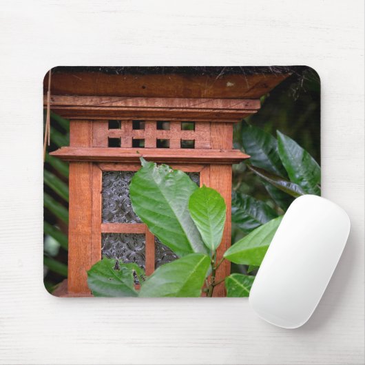 Fotograph - Balinese Wooden Lantern Mousepad (Mit Mouse)