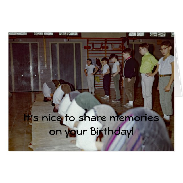 FOTOGRAPH DER BOYS-GYM-KLASSE DER 1950ER JAHRE (Vorderseite (Horizontal))