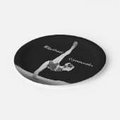 Fotogymnastische PapierTeller-Partyversorgungen Pappteller (Schrägansicht)