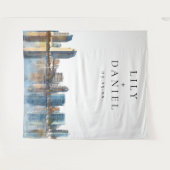 Fotohintergrund Hochzeit Skyline San Diego Wandteppich (Vorderseite (Horizontal))