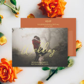 Fotohochzeit als Wahl hinzufügen RSVP Karte