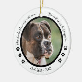 Fotohund Personalisierten Haustiere Weihnachten hi Keramik Ornament (Links)