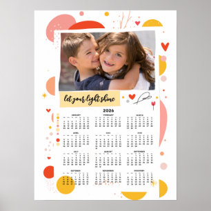 Fotokalender 2026 Lass Dein Licht Leuchten Poster