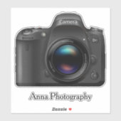 Fotokamera-Design-Kontaktsticker Aufkleber (Blatt)