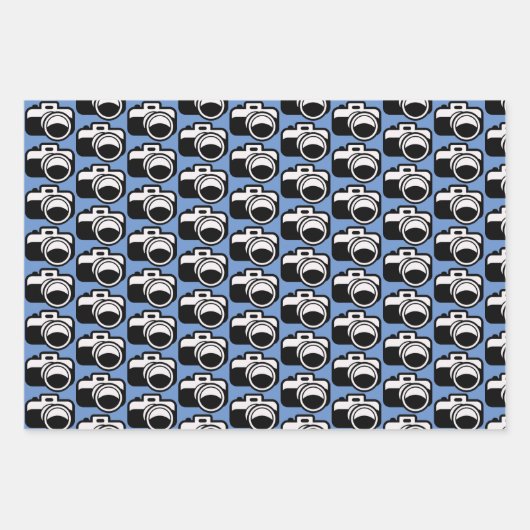 Fotokamera Design Wrapping Paper Geschenkpapier Set (Vorderseite 3)