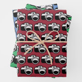 Fotokamera Design Wrapping Paper Geschenkpapier Set (Beispiel)