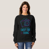 Fotokamera Linsen Retro Snap, dass Dinge Sweatshirt (Vorne ganz)