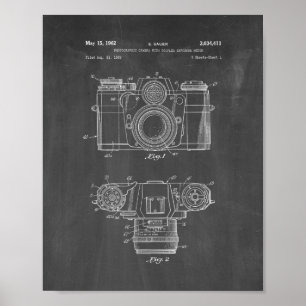 Fotokamera mit gekoppeltem Expositionsmessgerät Pa Poster