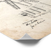 Fotokamera-Patent - Altes Aussehen Poster (Ecke)